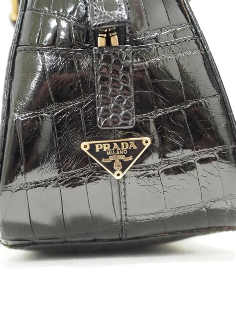 prada crocodile leather bag.